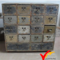 Antique France Farmhouse 12 Drawers Reclaimed Wood Cabinet